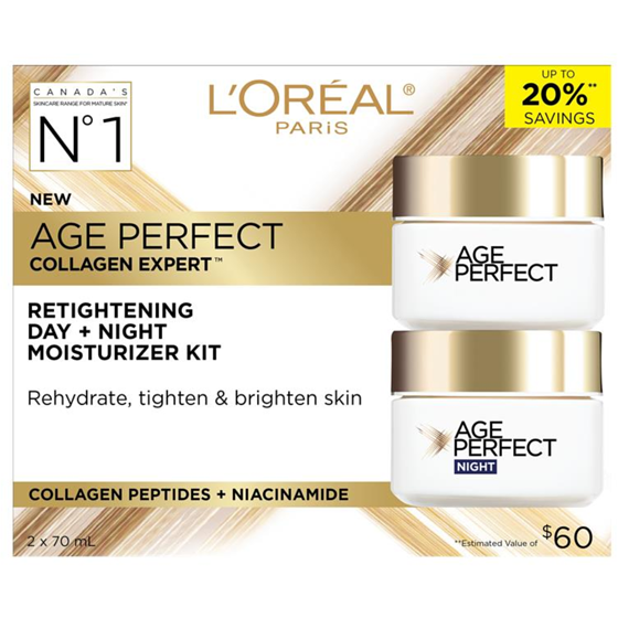 L'Oreal Paris Age Perfect Collagen Day & Night Moisturizer Set 1 ea, $44.99/1ea