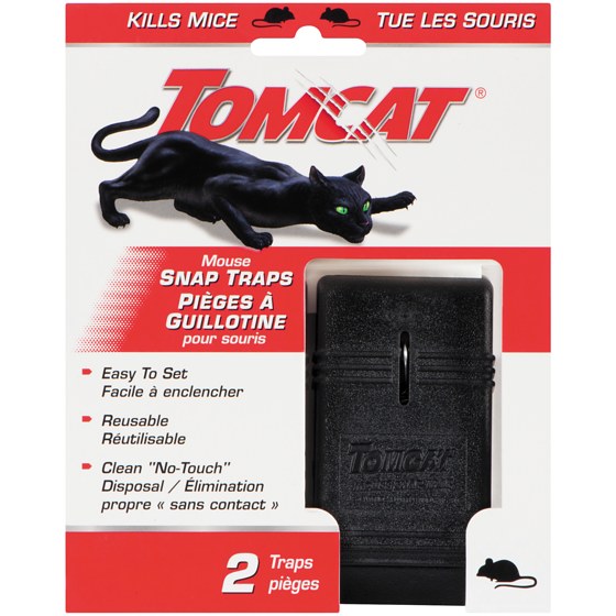 Tomcat Snap Traps Mouse 2 ea, $3.75/1ea