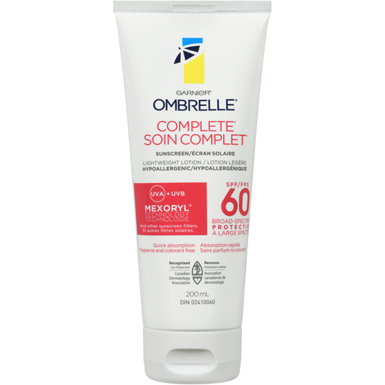 Garnier Complete Sunscreen Lightweight Lotion Spf 60 Broad-Spectrum Protection Uva + Uvb 200 ml, $14.00/100ml