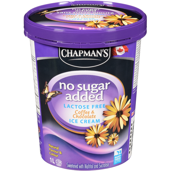 Chapmans No Sugar Added Lactose Free Ice Cream Coffee & Chocolate 1 l, $0.90/100ml