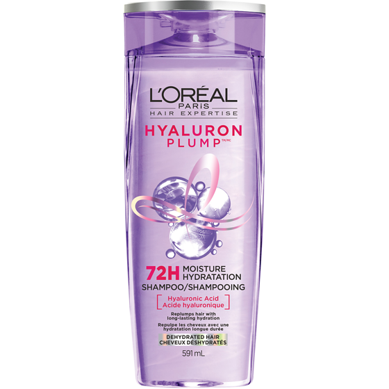 L’Oréal Hair Expertise Hyaluron Plump Shampooing avec Acide Hyaluronique 591 ml, 1,94 $/100ml