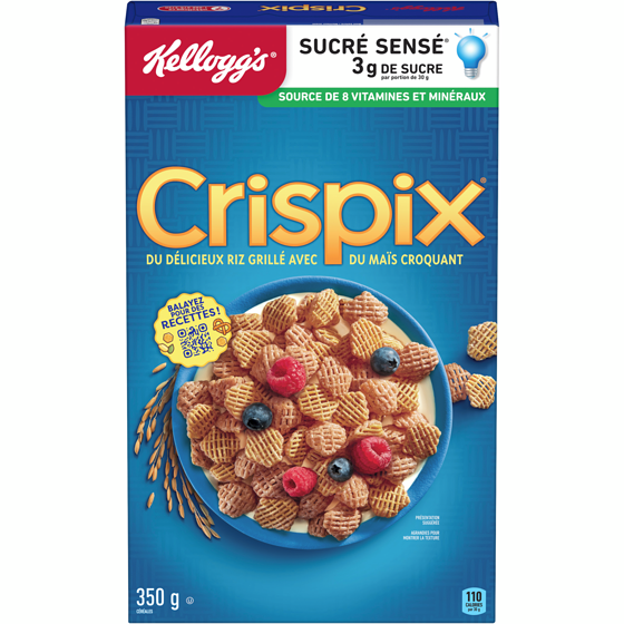 Kellogg’s Céréales Crispix 350 g, 2,00 $/100g