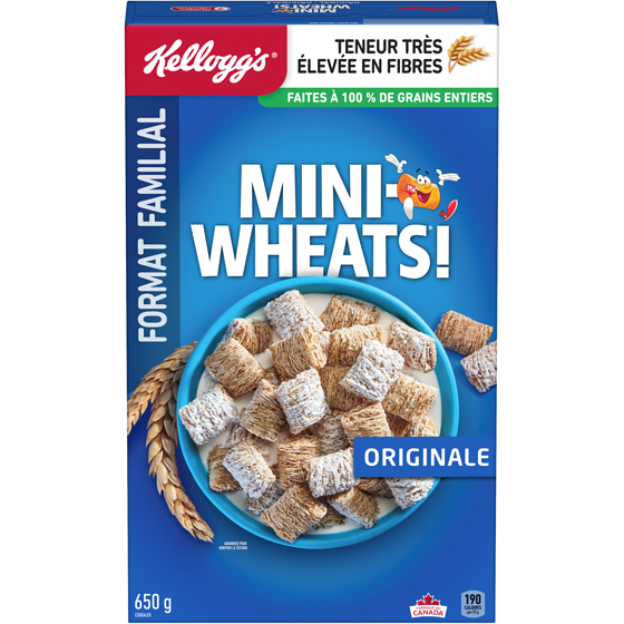 Kellogg’s Mini Wheats MW FRST CRL 650GMX10 650 g, 0,85 $/100g