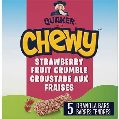 Quaker Chewy Barres tendres Croustade aux fraises 120 g, 1,46 $/100g