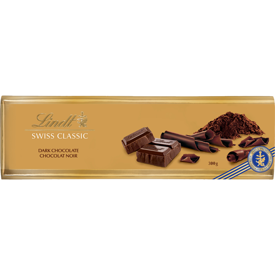 Lindt SWISS CLASSIC Gold Surfin Dark Chocolate Bar 300 g, $2.93/100g