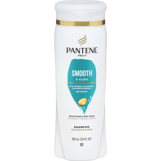 Pantene Shampooing PRO-V Smooth & Sleek 355 ml, 1,69 $/100ml