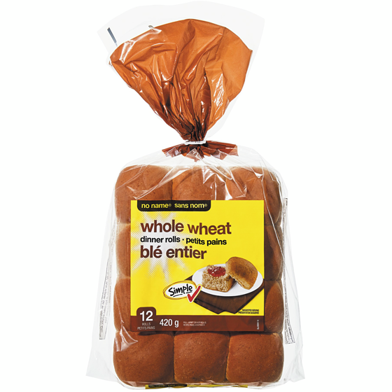 Sans Nom Petit pain de blé entier 420 g, 0,71 $/100g