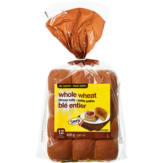 Sans Nom Petit pain au blé entier 420 g, 1,02 $/100g