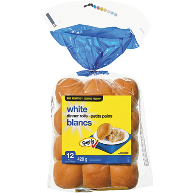 No Name White Dinner Roll 420 g, $0.71/100g
