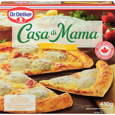 Dr. Oetker Casa Di Mama Pizza aux 4 fromages 410 g, 1,70 $/100g