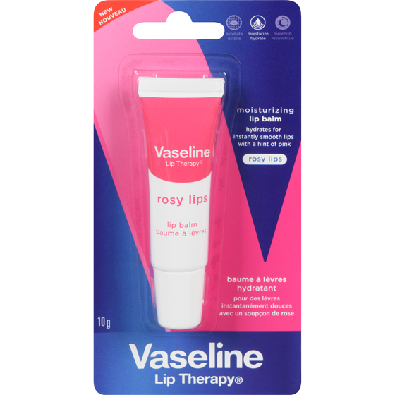 Vaseline Lip therapy baume à lèvres hydratant rosy lips 10 g, 59,90 $/100g