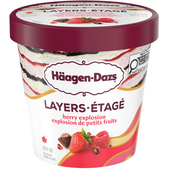 Haagen Dazs Layers Berry Explosion Ice Cream 414 ml, $1.33/100ml