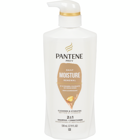Pantene PRO-V Daily Moisture Renewal 2 in 1 Shampoo + Conditioner 530 ml, $1.88/100ml