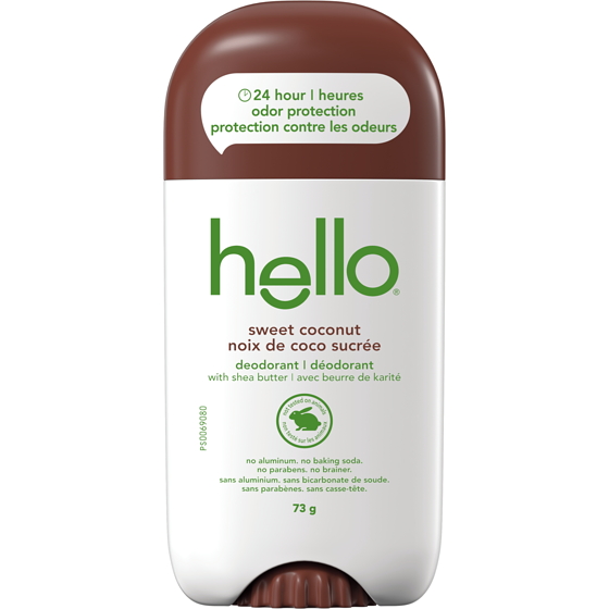 Hello Sweet Coconut Aluminum Free Deodorant for Women and Men 73 g, $14.78/100g