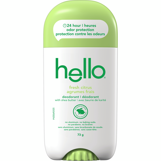 Hello Fresh Citrus Aluminum Free Deodorant for Women and Men 73 g, $14.37/100g
