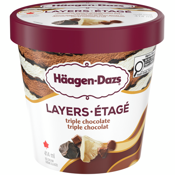 Haagen Dazs Layers Triple Chocolate Ice Cream 414 ml, $1.33/100ml