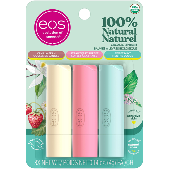 Evolution of Smooth 100% Natural & Organic Lip Balm Stick, Variety Pack 12 g, $99.92/100g