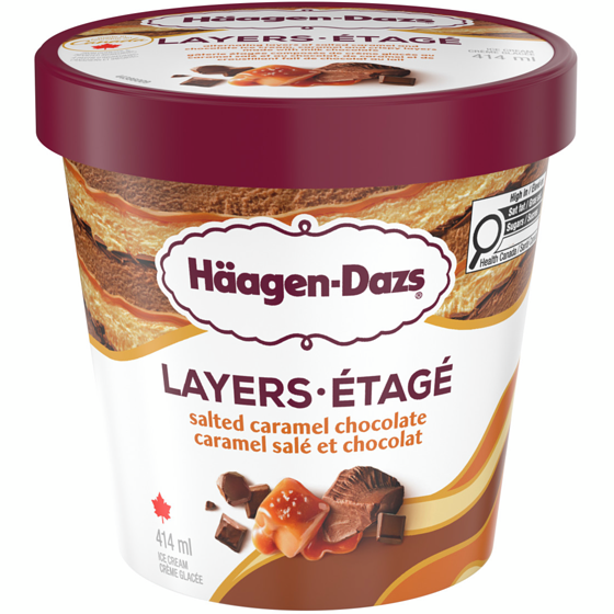 Häagen-Dazs Crème Glacée Étagée Au Caramel Salé Et Au Chocolat 414 ml, 1,33 $/100ml