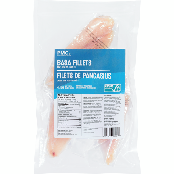 Premier Basa Fillets 400 g, $1.25/100g