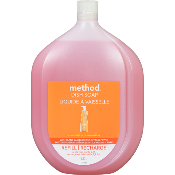 Method Dish Soap Refill Clementine 1.6 l, $0.87/100ml