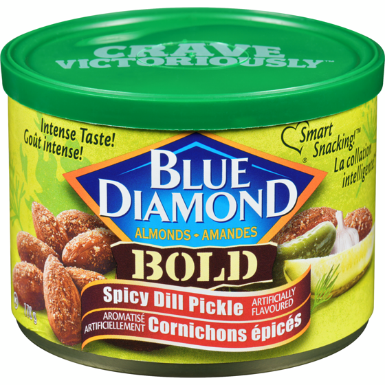 Blue Diamond Bold Almonds Spicy Dill Pickle 170 g, $3.82/100g