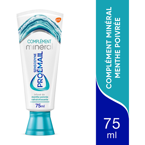 Sensodyne Complément Minéral Infusé De Menthe Piovrée Rafraîchissante (Dentifrice) 75 ml, 9,32 $/100ml