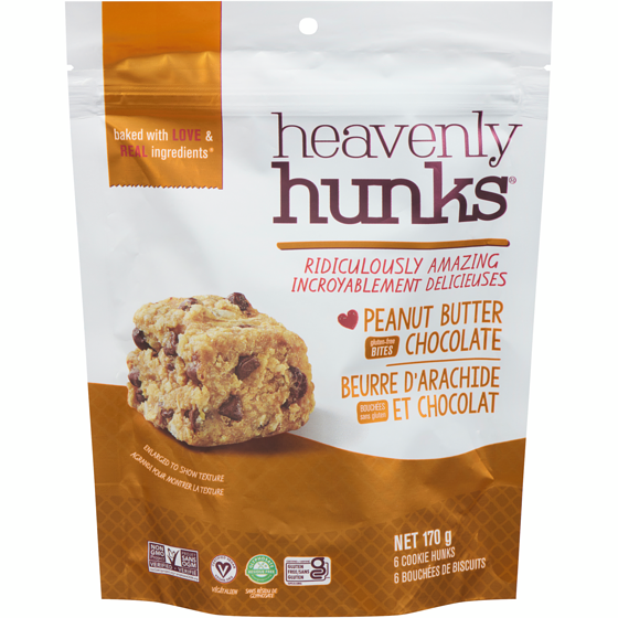 Heavenly Hunks Peanut Butter Chocolate Gluten-Free Bites 170 g, $3.82/100g