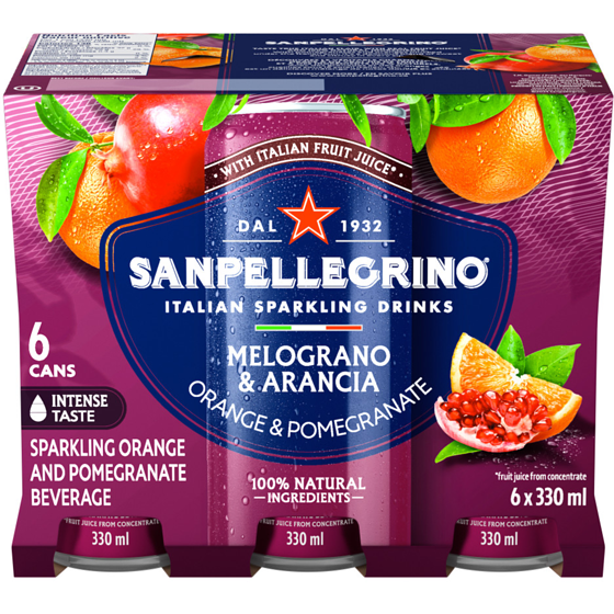 SanPellegrino Boisson pétillante Melograno et Arancia 6x330.0 ml, 0,35 $/100ml