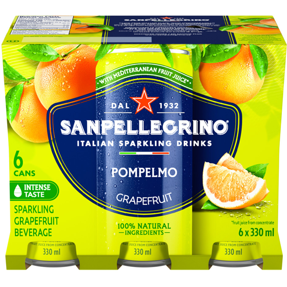 SanPellegrino Boisson pétillante aux fruits italienne Pompelmo 6x330.0 ml, 0,35 $/100ml