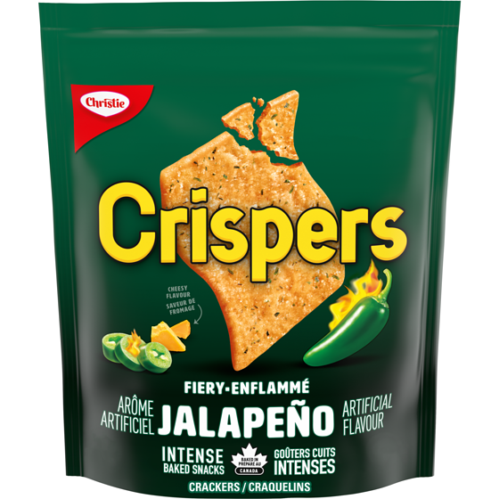 Christie Craquelins CRISPERS jalapeño enflammé, c'est un chip ou un craquelin? 145 g, 1,92 $/100g