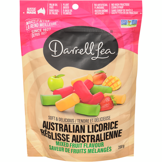 Darrell Lea Soft Australian Liquorice Mixed Fruit Flavored 200 g, $2.15/100g