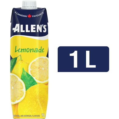 Allen's Lemonade 1 l, $0.20/100ml