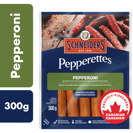 Schneiders Pepperettes Sausage Sticks, Pepperoni 300 g, $4.00/100g