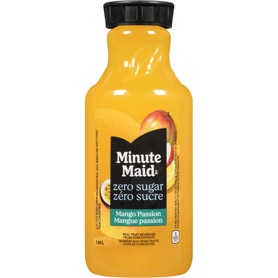 Minute Maid Zero Sucre Ajouté Mangue Passion Bottle 1.54 l, 0,23 $/100ml