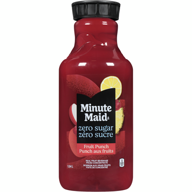 Minute Maid Zero Sugar Fruit Punch Bottle 1.54 l, $0.26/100ml