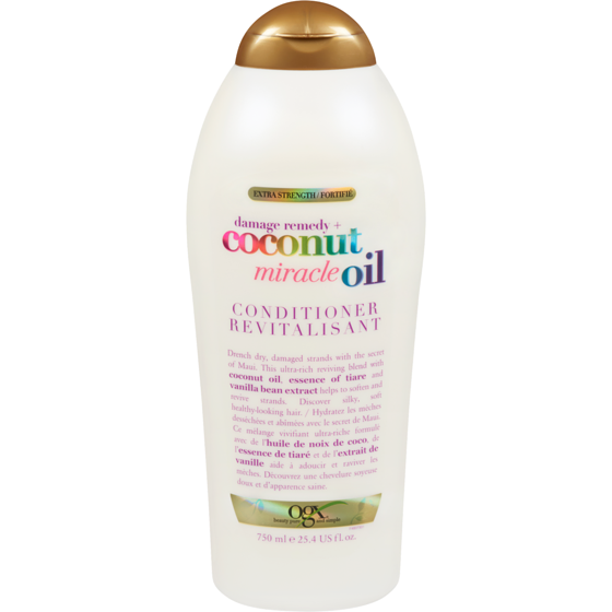 Ogx Extra Strength Damage Remedy + Coconut Miracle Oil Conditioner 750 ml, $2.60/100ml