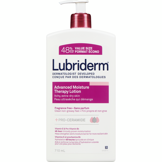Lubriderm Advanced Moisture Therapy Lotion Fragrance Free Value Size 710 ml, $1.90/100ml