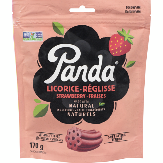 Panda Licorice Strawberry Candy 170 g, $2.35/100g