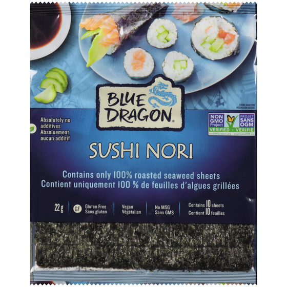 Blue Dragon Sushi Nori Seaweed 22 g, $27.23/100g