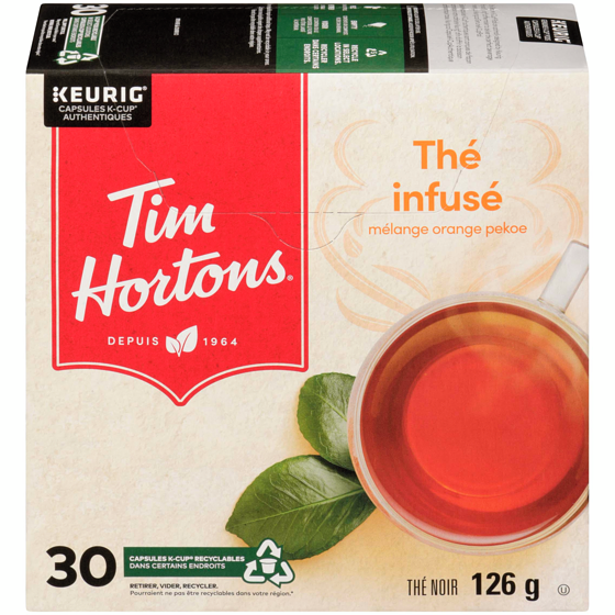 Tim Hortons Thé noir thé infusé mélange orange pekoe 30 ea, 0,97 $/1ch