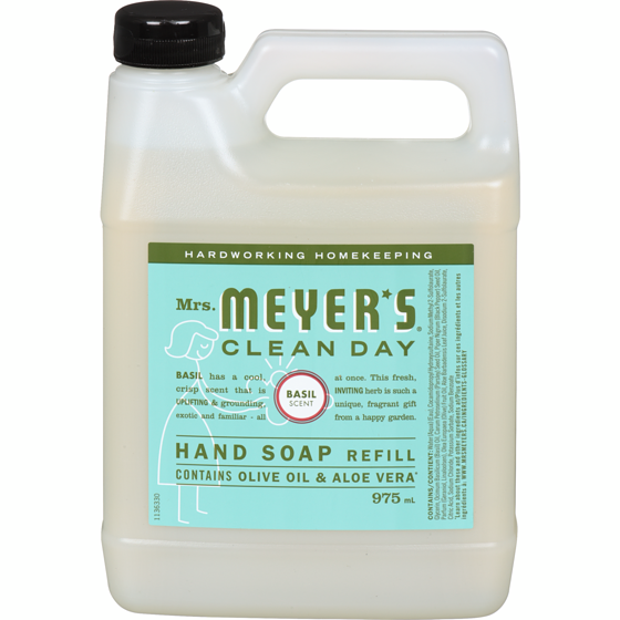 Mrs. Meyer's Clean Day Basil Scent Hand Soap Refill 975 ml, $1.43/100ml