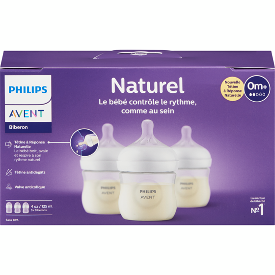 Phillips Naturel 125 Ml 0M+ Biberon 3 ea, 8,50 $/1ch