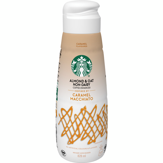 Starbucks Almond And Oat Non Dairy Caramel Macchiato Coffee Enhancer 828 ml, $0.91/100ml