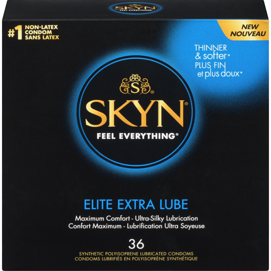 Skyn Synthetic Polyisoprene Lubricated Condoms Elite Extra Lube 36 ea, $0.87/1ea