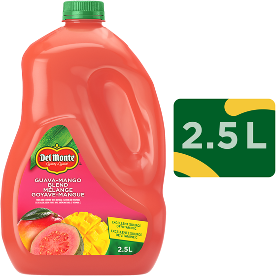 Del Monte Mélange cocktail de jus de fruits goyave-mangue 2.5 l, 0,34 $/100ml