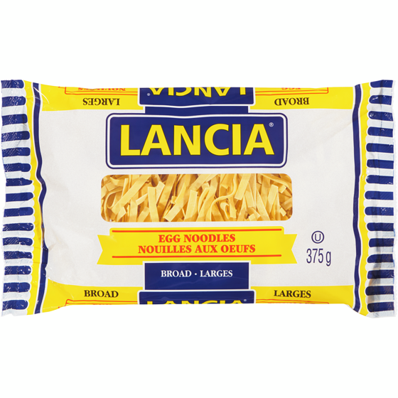 Lancia Egg Noodles Broad 375 g, $1.01/100g