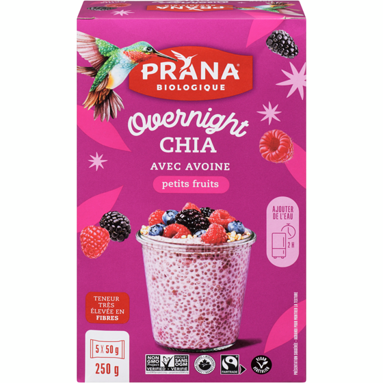 Prana Chia au frigo - Rêve de petits fruits 250 g, 3,20 $/100g