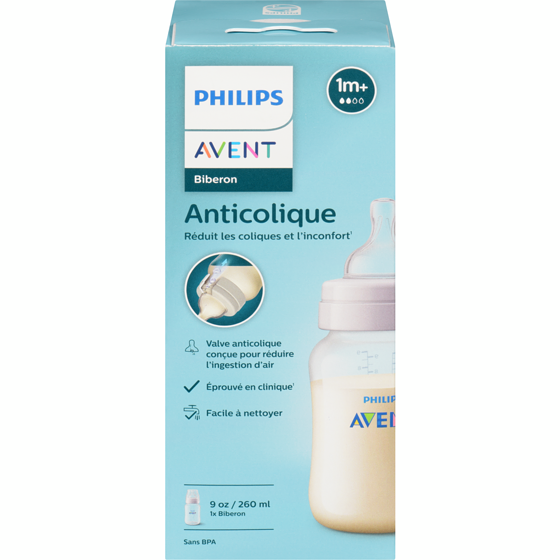 Phillips Biberon anticolique 260 ml 1m+ 1 ea, 10,19 $/1ch