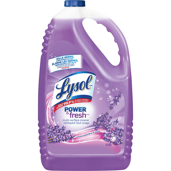 Lysol Nettoyant tout-usage, À verser, Lavande, Nettoyant multi surface 4.26 l, 0,33 $/100ml