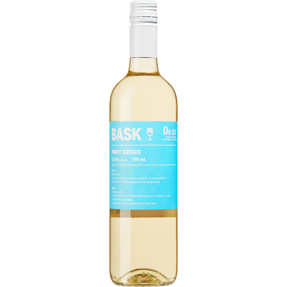 BASK White Wine Pinot Grigio (ID required at pick-up) 750 ml, $1.92/100ml